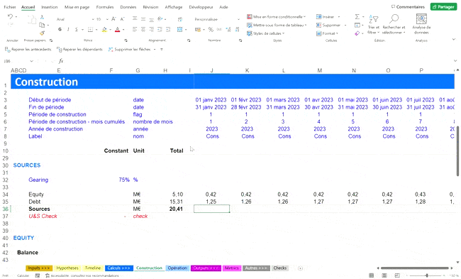 Kit commando Excel collage éclair