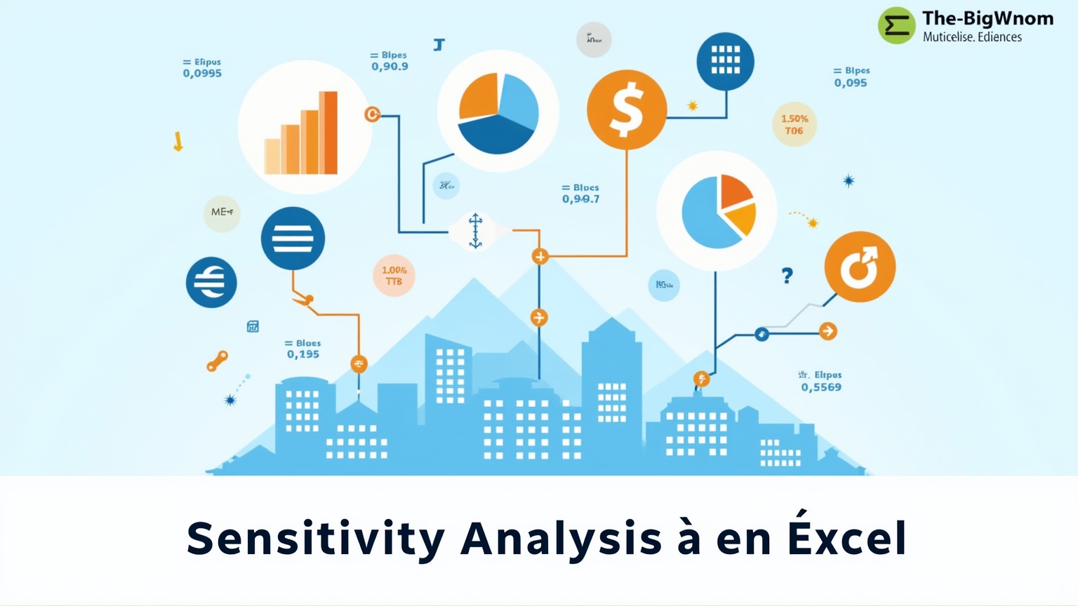 Exemple graphique Sensitivity analysis en Excel