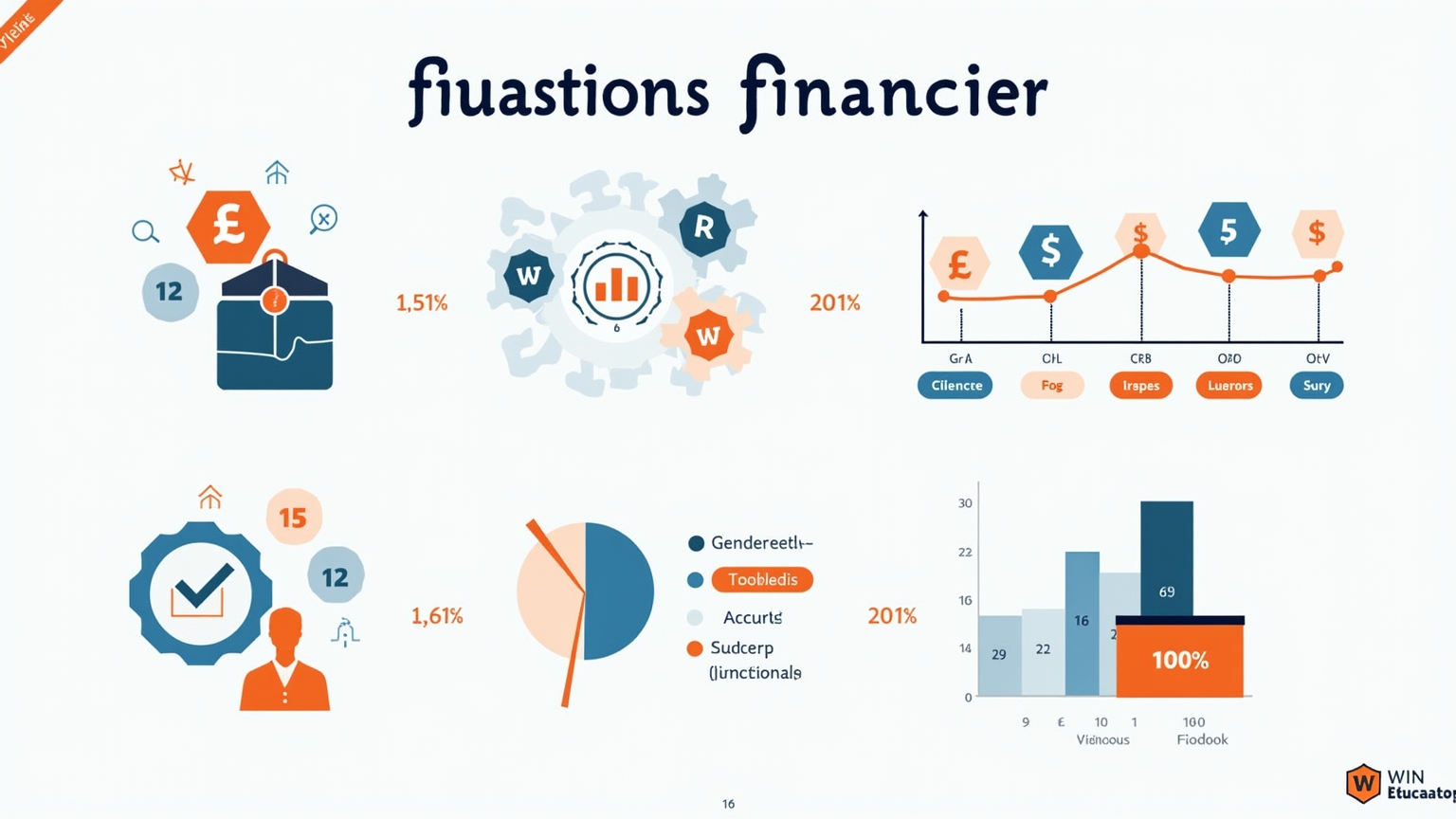 Exemple graphique financier clair