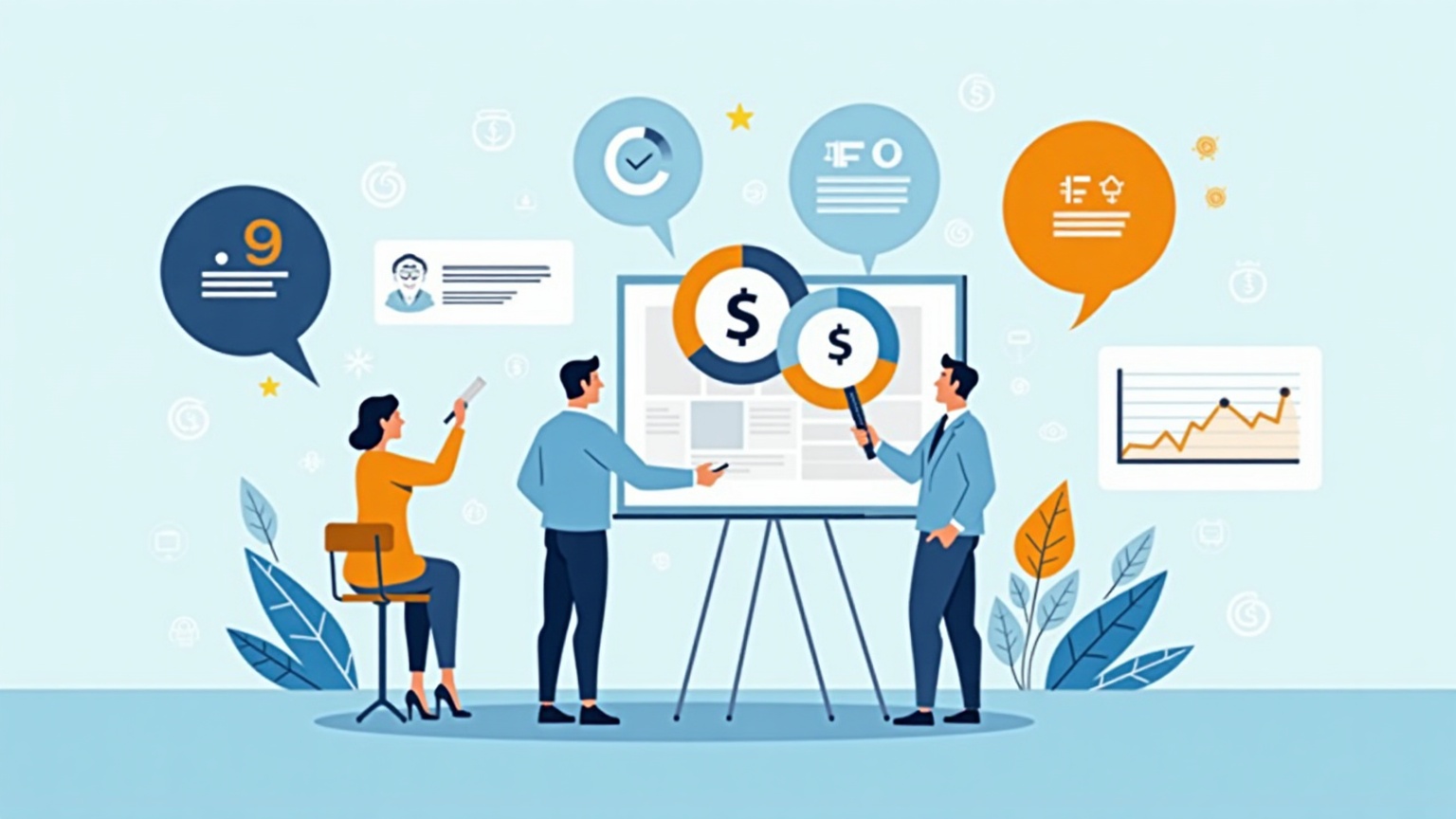 Illustration analyse financière